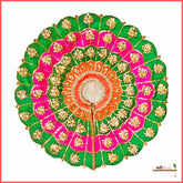 Blended Thread Pearl Work Multicolor Poshak